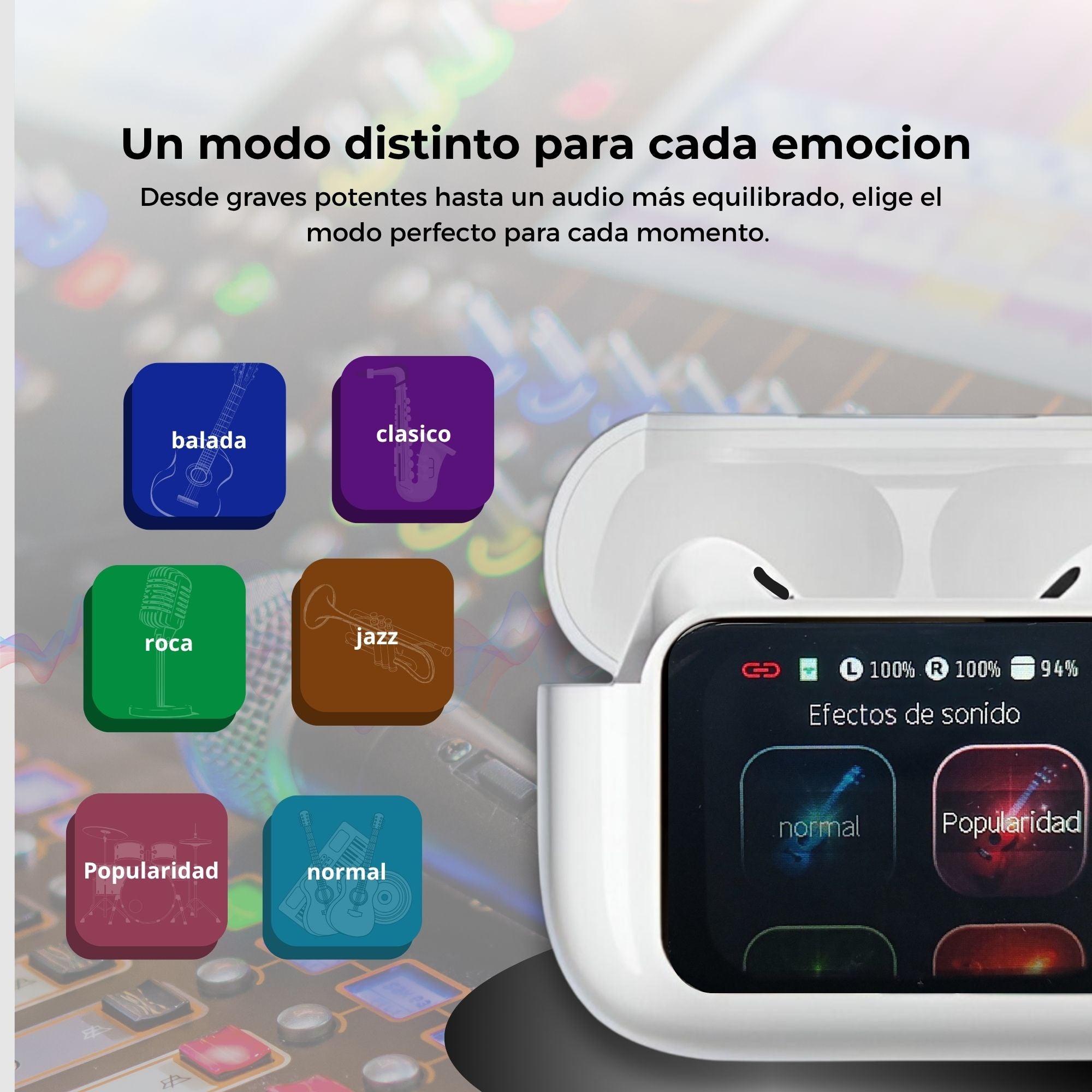 SMART-SOUND E11 - Audifonos con Pantalla TOUCH y Funciones avanzadas.