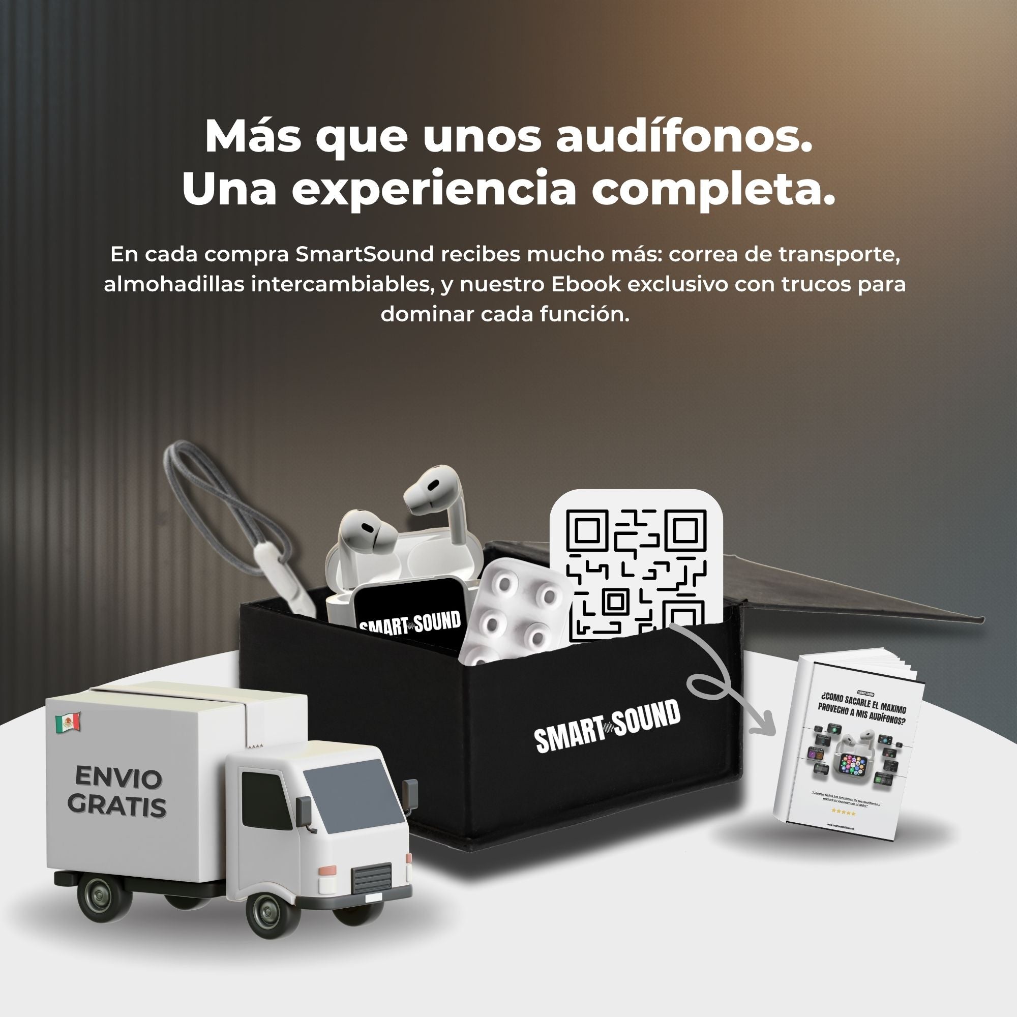 SMART-SOUND E11 - Audifonos con Pantalla TOUCH y Funciones avanzadas.