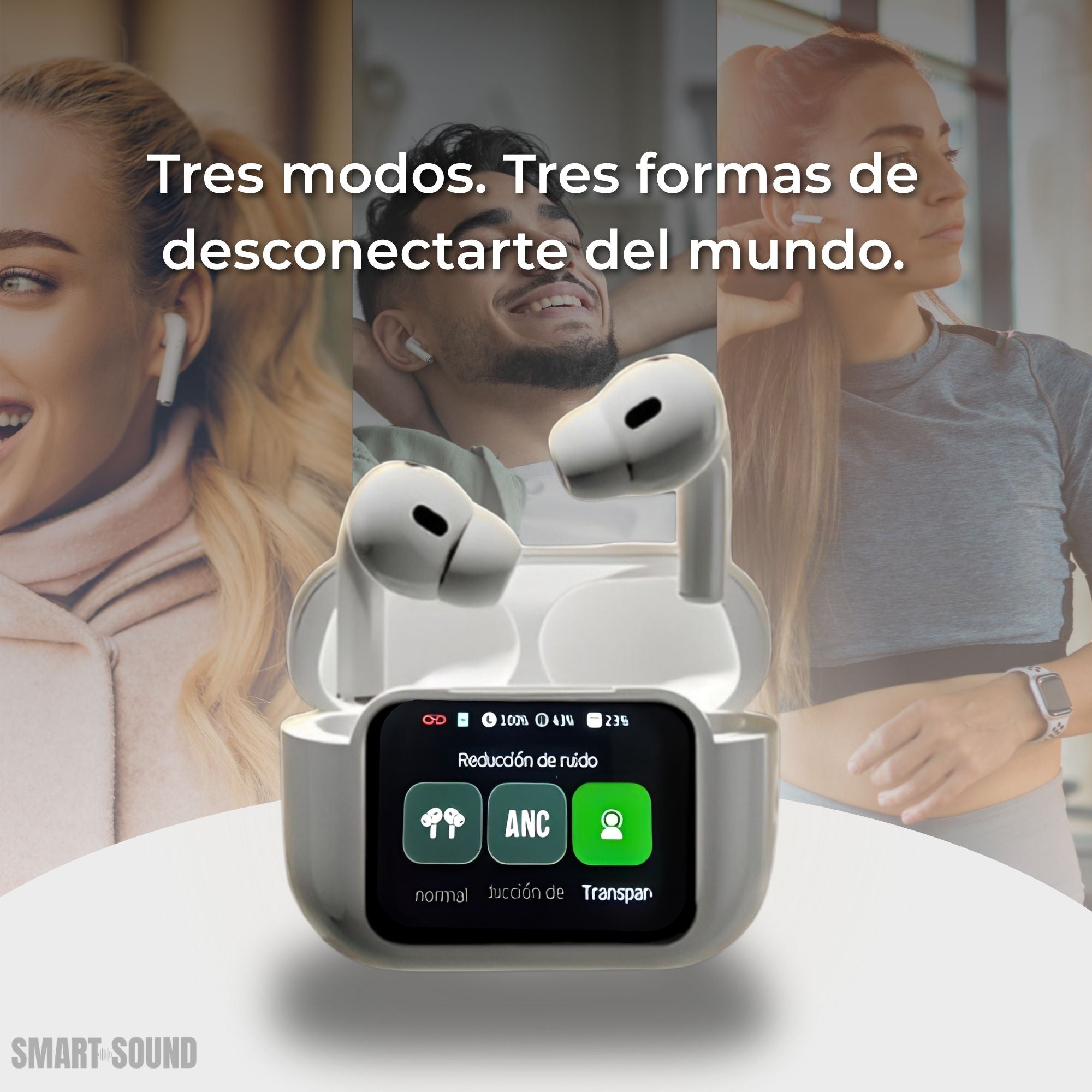 SMART-SOUND E11 - Audifonos con Pantalla TOUCH y Funciones avanzadas.