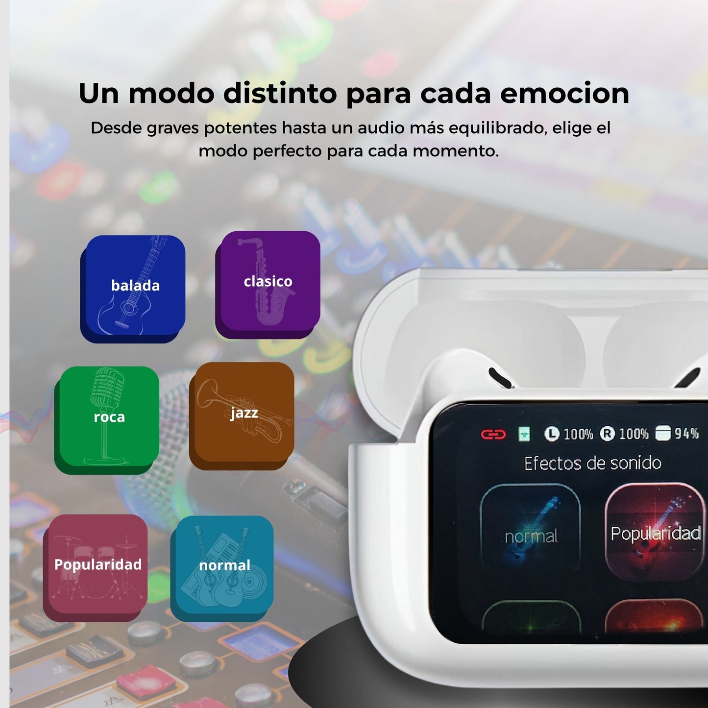 SMART-SOUND E11 - Audifonos con Pantalla TOUCH y Funciones avanzadas.