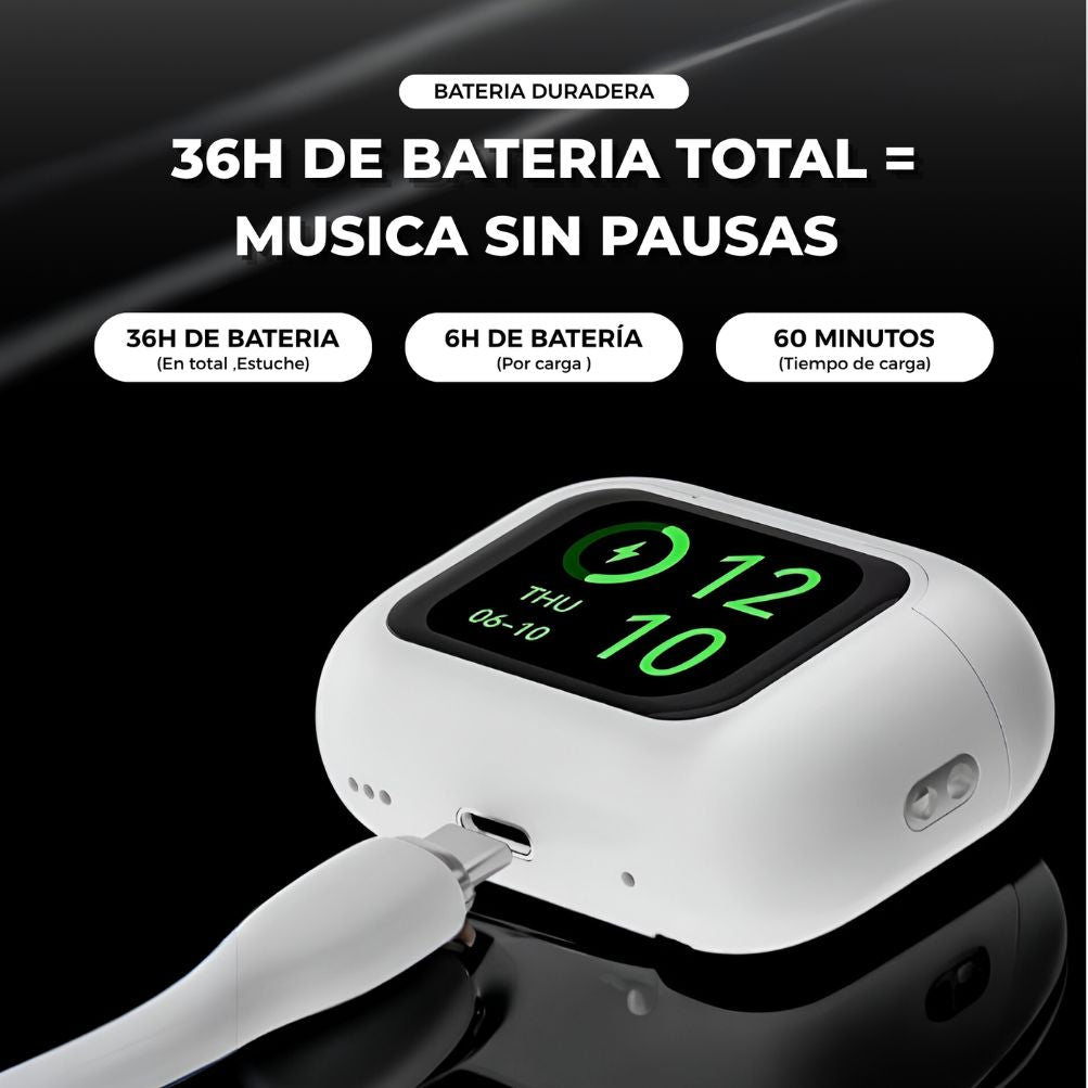 SMART-SOUND E11 - Audifonos con Pantalla TOUCH y Funciones avanzadas.