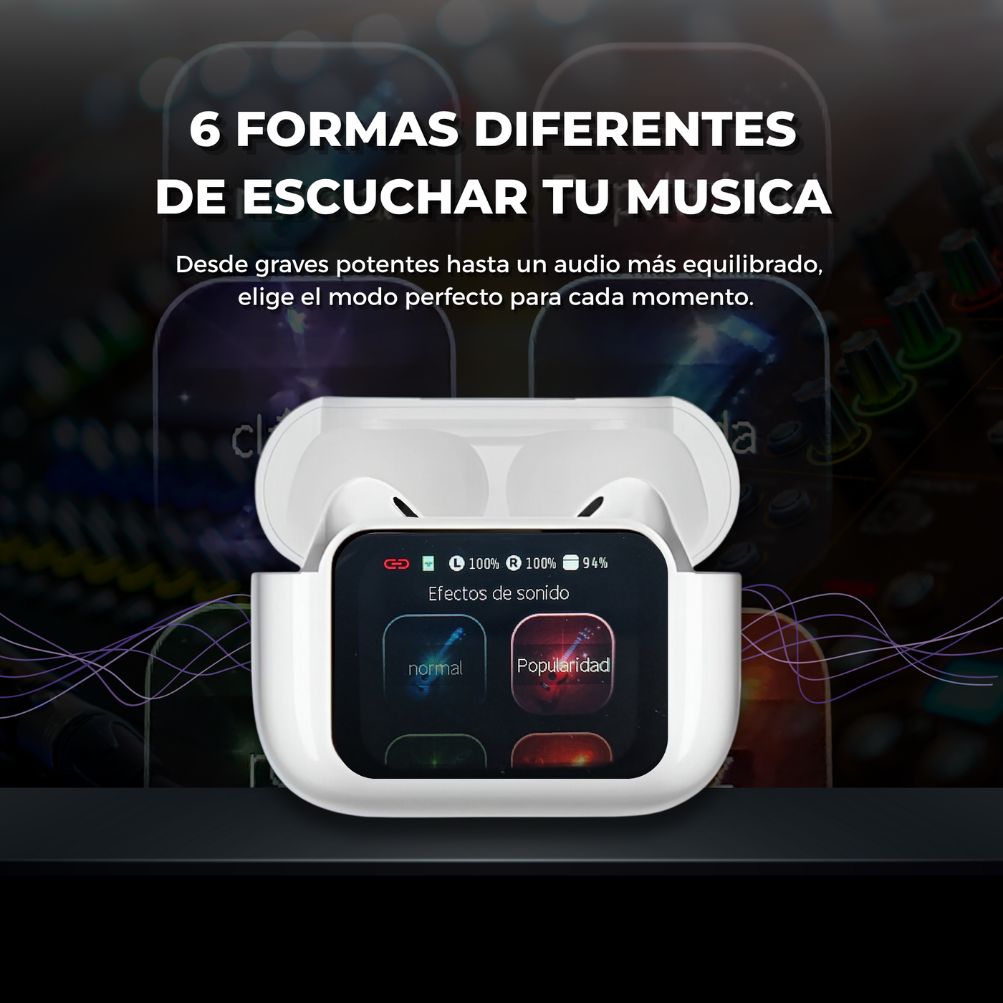 SMART-SOUND E11 - Audifonos con Pantalla TOUCH y Funciones avanzadas.