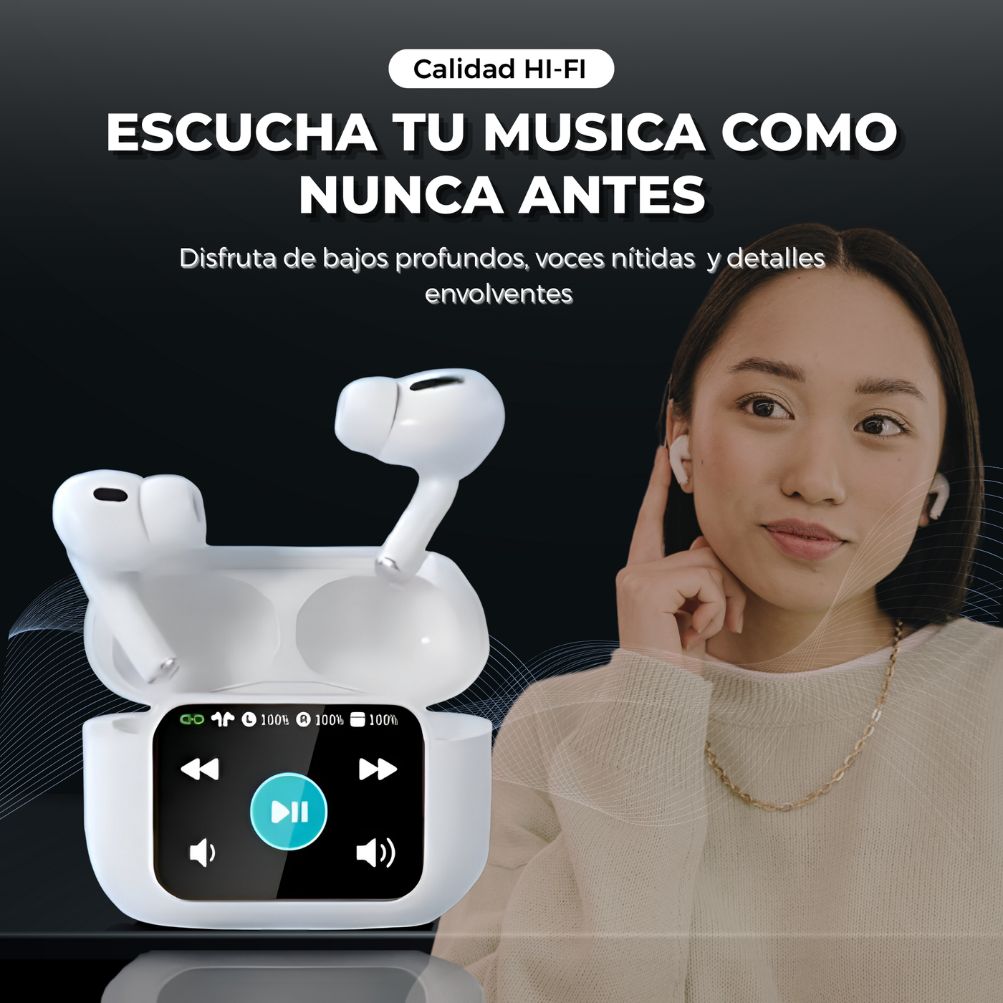 SMART-SOUND E11 - Audifonos con Pantalla TOUCH y Funciones avanzadas.