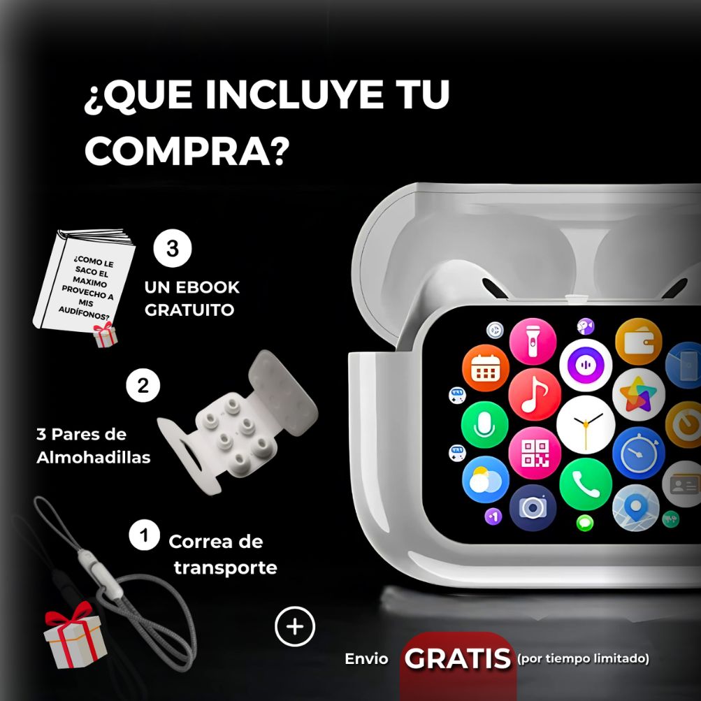 SMART-SOUND E11 - Audifonos con Pantalla TOUCH y Funciones avanzadas.